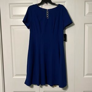 Alyx Cobalt Blue Dress with Silver Details